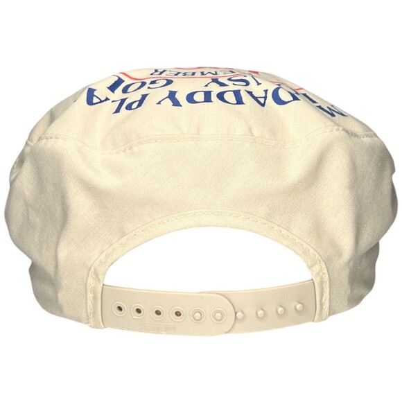 Vtg Golf Novelty Newsboy Hat Small Dad Laid Back Golfers Association Club Course - Picture 7 of 16